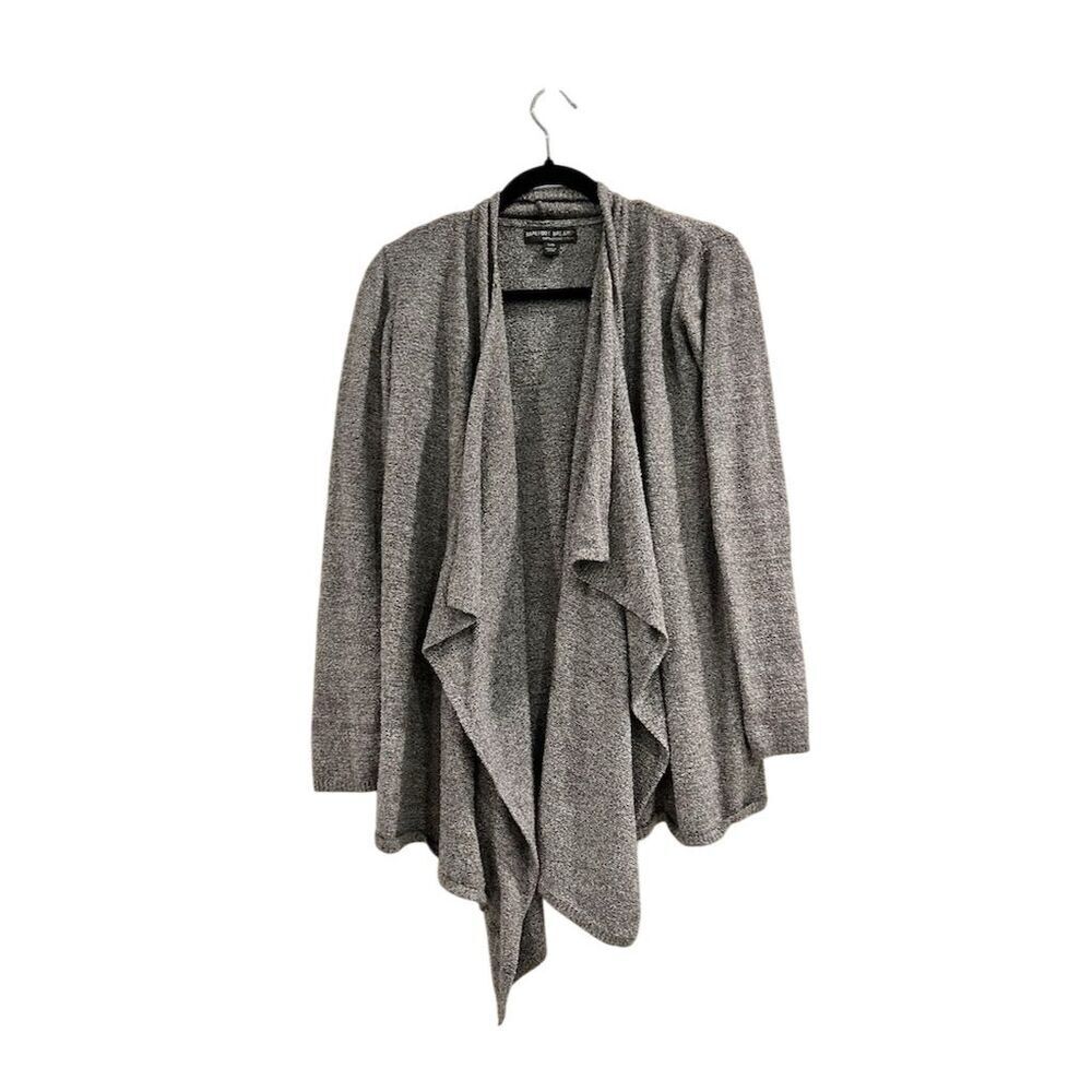 Barefoot Dreams Women's Gray Wrap Cardigan Sweater S/M Open Front